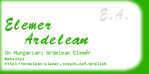 elemer ardelean business card