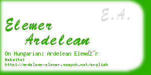 elemer ardelean business card